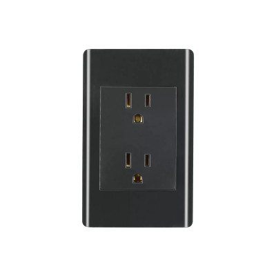 ‣ Placa armada negra Lisboa dúplex 3 módulos... | Volteck