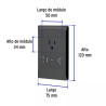 ‣ Placa armada Lisboa USB negra... | Volteck
