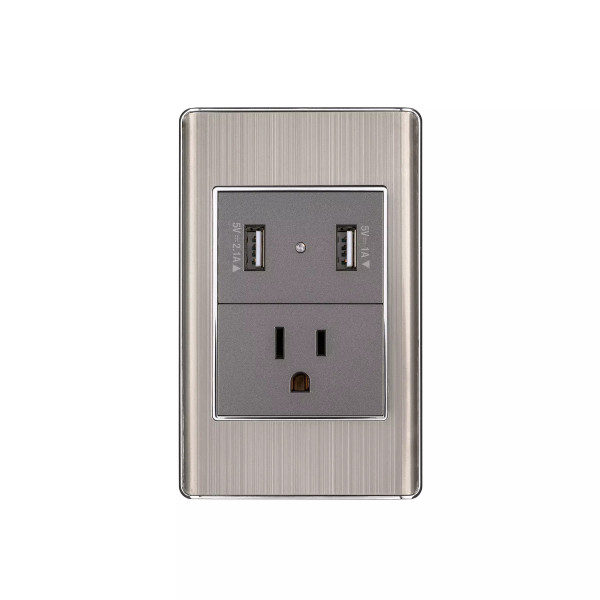 ‣ Placa acero c/ USB Lisboa | Volteck