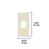 ‣ Placa de ABS para contacto redondo, Standa... | Volteck