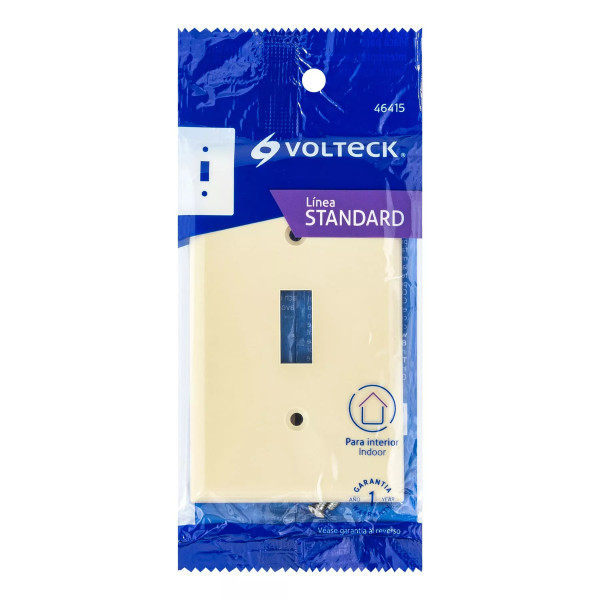 ‣ Placa ABS interruptor vertical, Standard... | Volteck