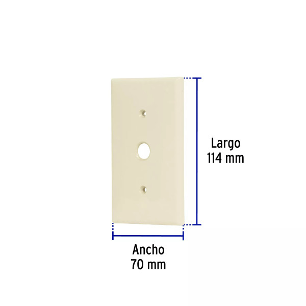 ‣ Placa ABS para Atenuador Standard, Marfil | Volteck