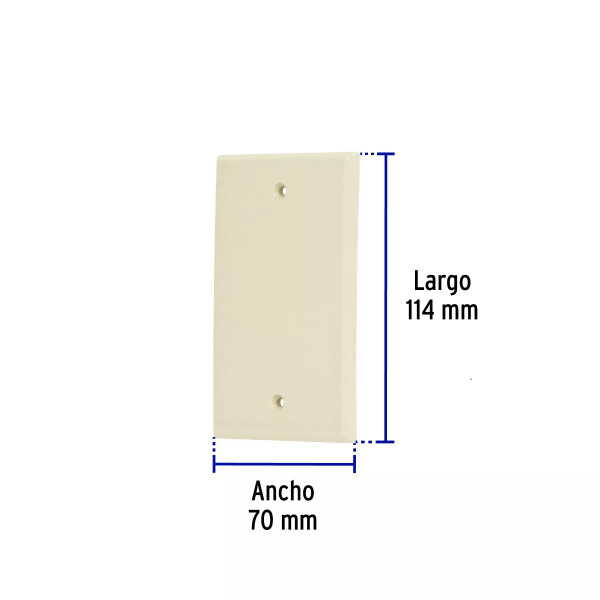 ‣ Placa de ABS ciega, Standard... | Volteck