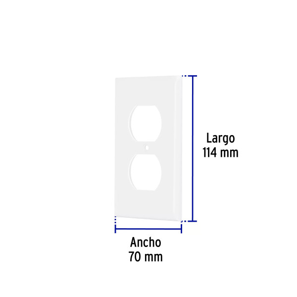 ‣ Placa de ABS Standard Blanca | Volteck