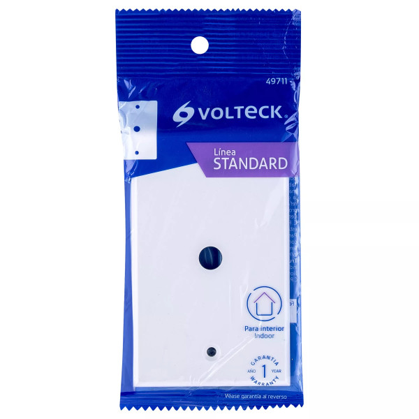 ‣ Placa de ABS pasacable Standard blanca | Volteck