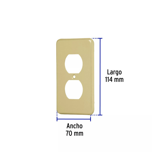 ‣ Placa dúplex aluminio Std: Calidad garantizada | Volteck