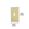 ‣ Placa para interruptor aluminio Standard... | Volteck