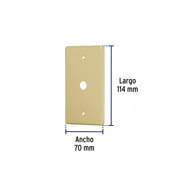 ‣ Placa pasacable aluminio línea Standard... | Volteck