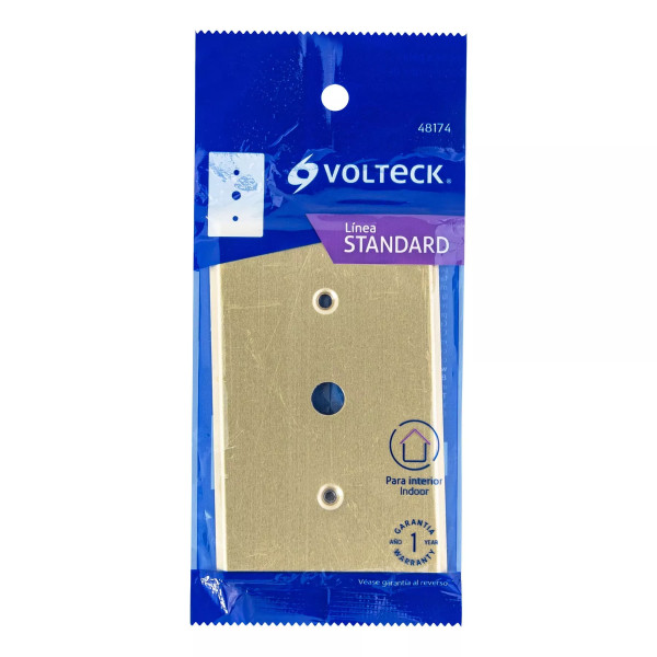 ‣ Placa para atenuador, aluminio, línea Stan... | Volteck