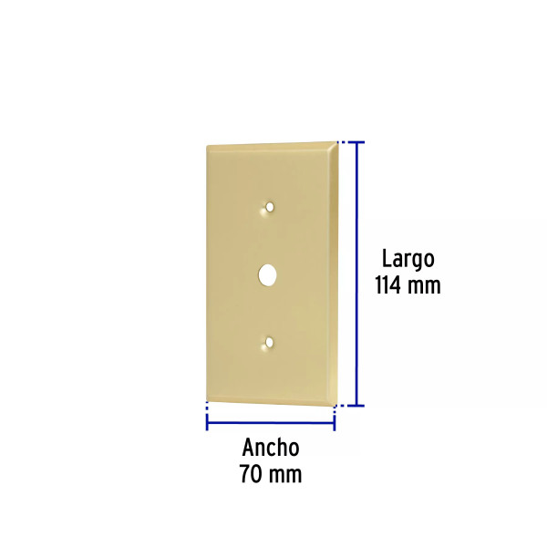 ‣ Placa para atenuador, aluminio, línea Stan... | Volteck