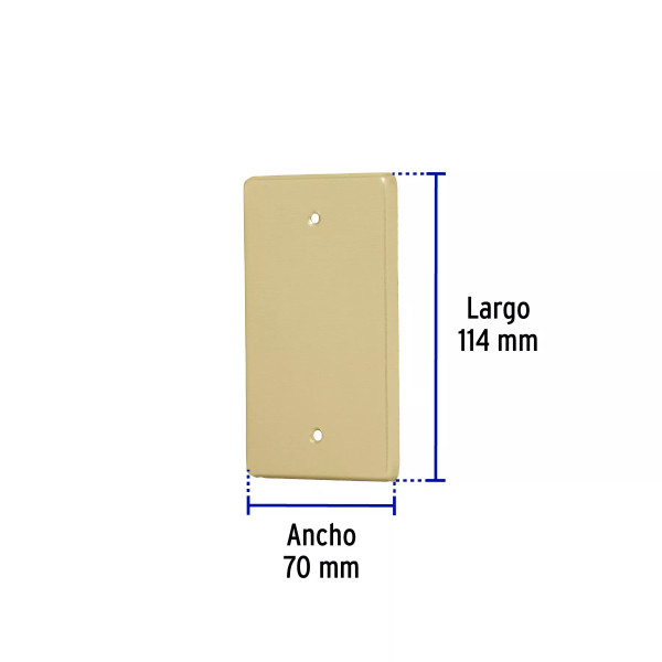 ‣ Placa ciega aluminio Standard | Volteck