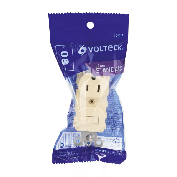 ‣ Interruptor palanca Standard marfil... | Volteck