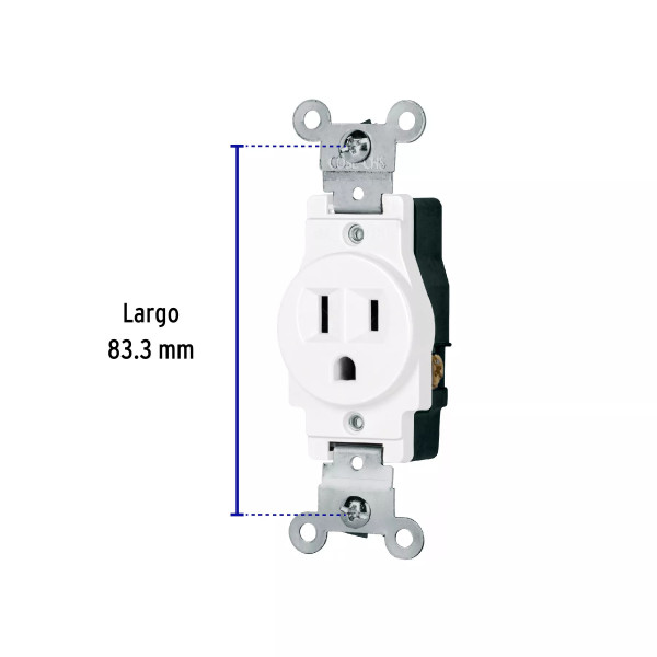 ‣ Contacto sencillo 2 polos 3 hilos Standard... | Volteck