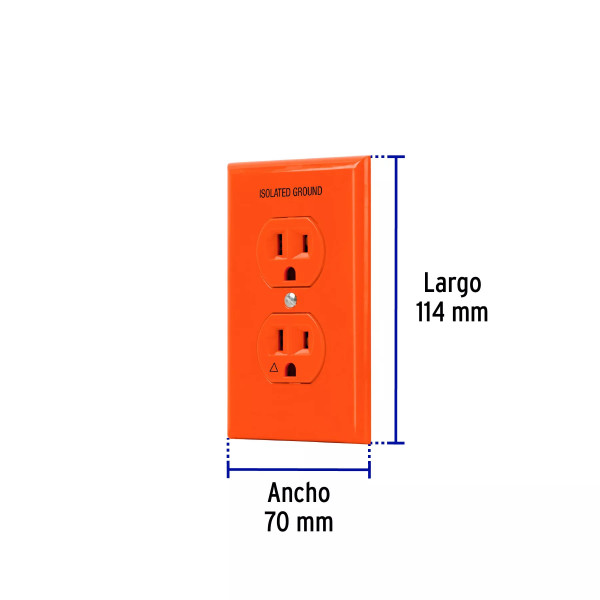 ‣ Placa armada contacto tierra aislada... | Volteck