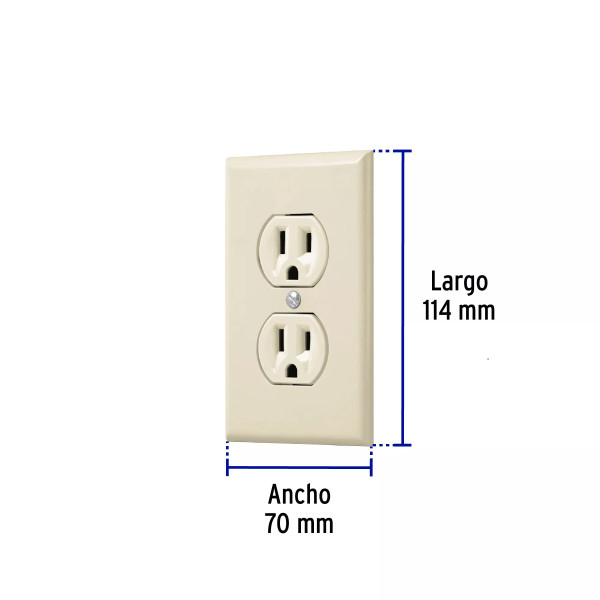 ‣ Placa armada 2 contactos polarizados... | Volteck