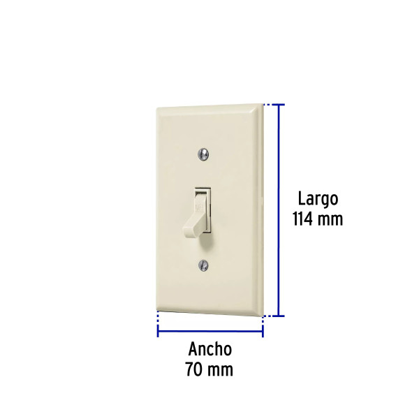 ‣ Placa armada interruptor, línea Standard | Volteck