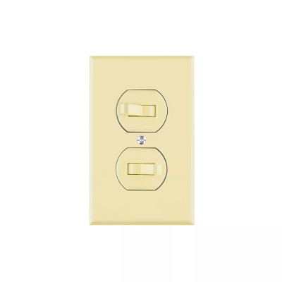 ‣ Placa 2 interruptores línea Standard | Volteck