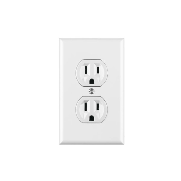 ‣ Placa 2 contactos polari... Standard, blanco | Volteck