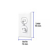 ‣ Placa 2 Interruptores Standard Blanc... | Volteck