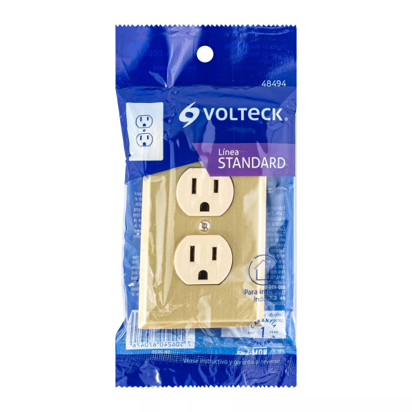 ‣ Placa armada 2 contactos, línea Standard... | Volteck