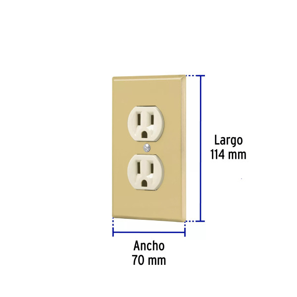 ‣ Placa armada 2 contactos, línea Standard... | Volteck