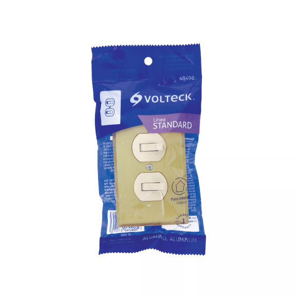 ‣ Placa 2 interruptores, línea Standard... | Volteck