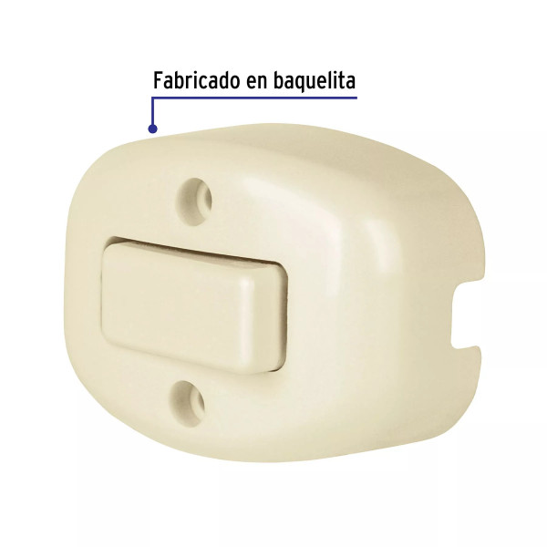‣ Interruptor de sobreponer sencillo | Volteck