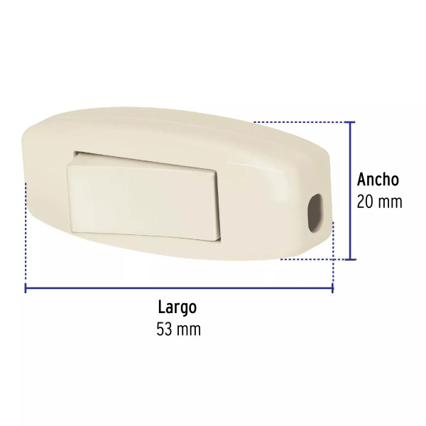 ‣ Interruptor de paso 3 A, 127 V para lámpara... | Volteck