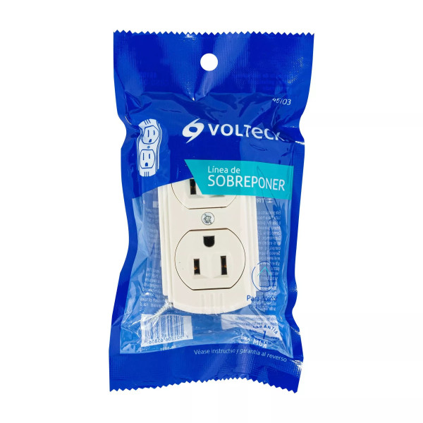 ‣ Contacto dúplex 2P+T baquelita... | Volteck