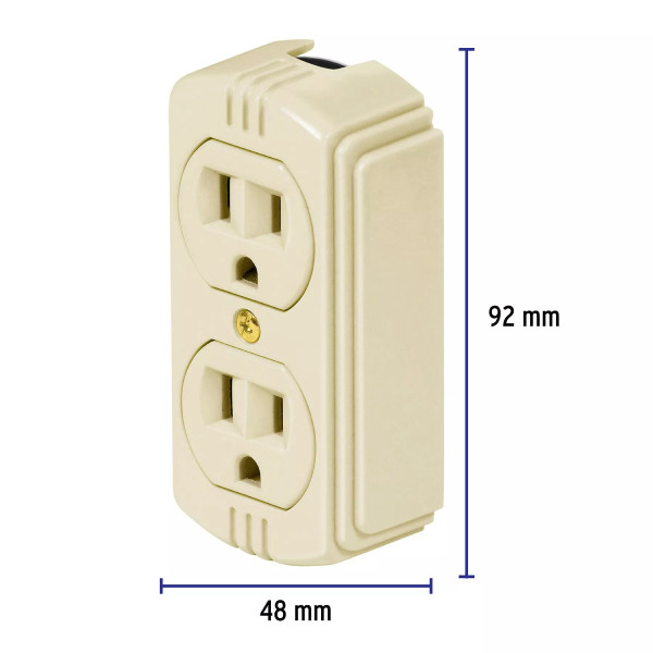 ‣ Contacto dúplex 2P+T baquelita... | Volteck