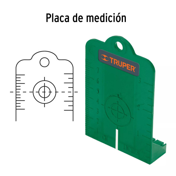 Nivel Láser Verde Con Alcance De 20 M, Recargable, Truper | Medidores Láser