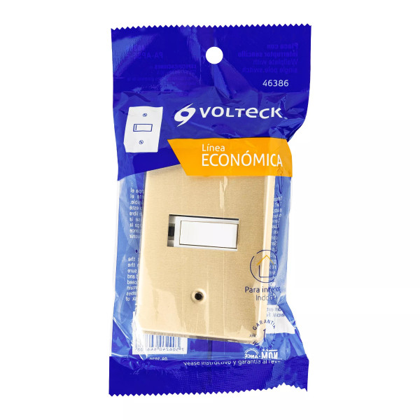‣ Placa con interruptor sencillo Económica... | Volteck