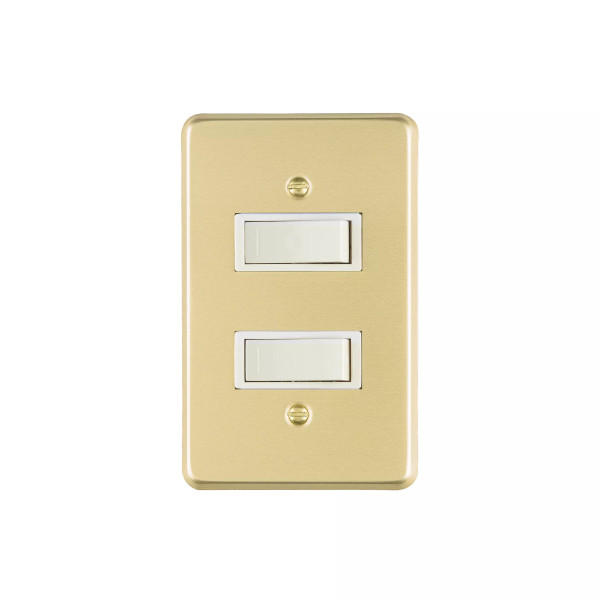 ‣ Placa armada 2 interruptores, Económica... | Volteck