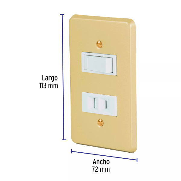 ‣ Placa armada contacto/interrup. Económica | Volteck