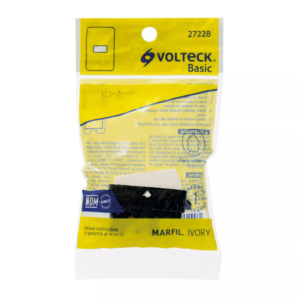 ‣ Interruptor sencillo, marfil, Volteck Basic | Volteck
