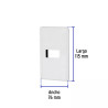 ‣ Placa 1 módulo línea Basic blanca | Volteck