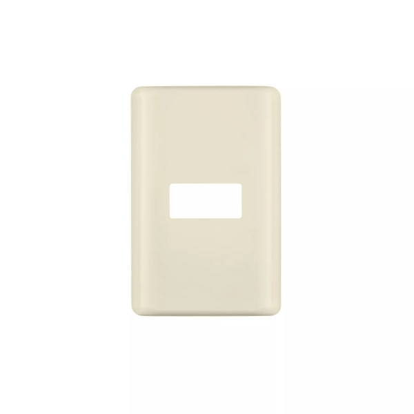 ‣ Placa 1 módulo marfil, Volteck Basic... | Volteck