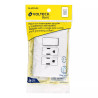 ‣ Placa 2 contactos e interruptor | Volteck