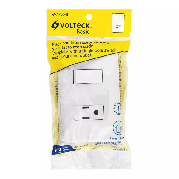 ‣ Placa armada contacto e interruptor | Volteck