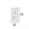 ‣ Placa armada contacto e interruptor | Volteck