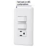 ‣ Placa con contacto e interruptores, Basic | Volteck