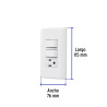 ‣ Placa con contacto e interruptores, Basic | Volteck