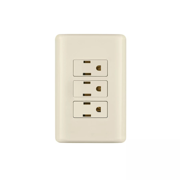 ‣ Placa armada 3 contactos aterrizados... | Volteck