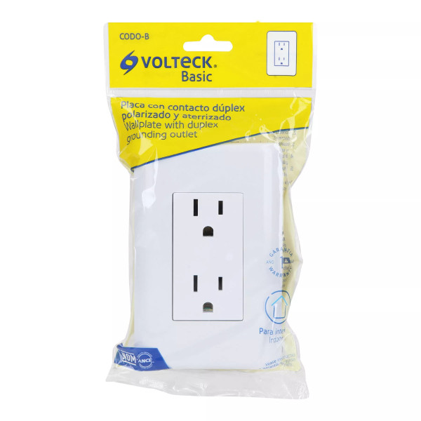 ‣ Contacto dúplex 2 polos + tierra... | Volteck