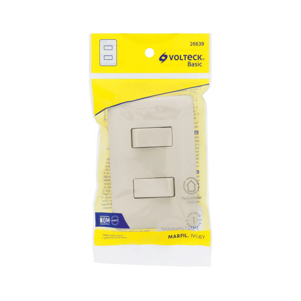 ‣ Placa armada 1 interruptor... | Volteck