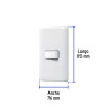 ‣ Placa 1 interruptor 3 vías, Volteck Basic | Volteck