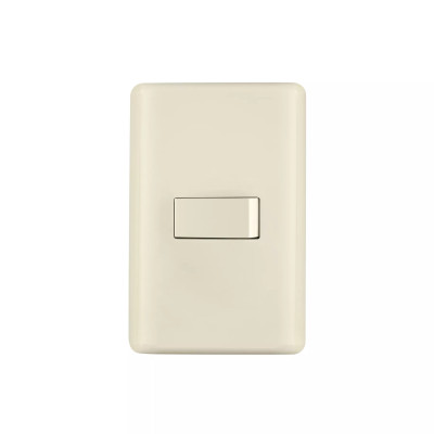 ‣ Placa 1 interruptor sencillo, marfil... | Volteck