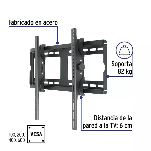 ‣ Soporte para pantallas 26"-65" con movim... | Volteck