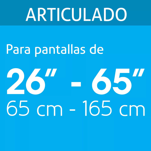 ‣ Soporte pantallas 26"-65" ángulo articulado... | Volteck
