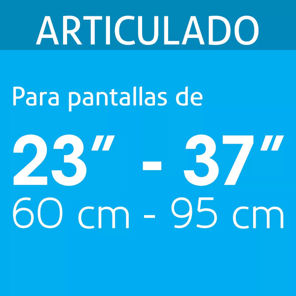 ‣ Soporte pantallas 23"-37" mov. angular... | Volteck